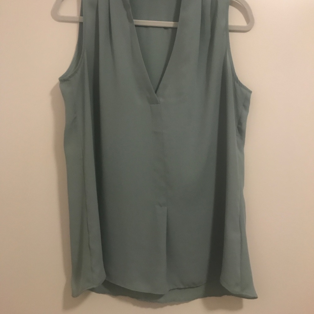 Flowy sage green blouse